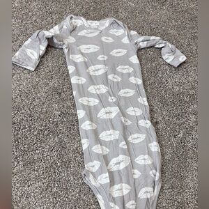 Angel Dear Gray and White Kids Pajama Nightgown